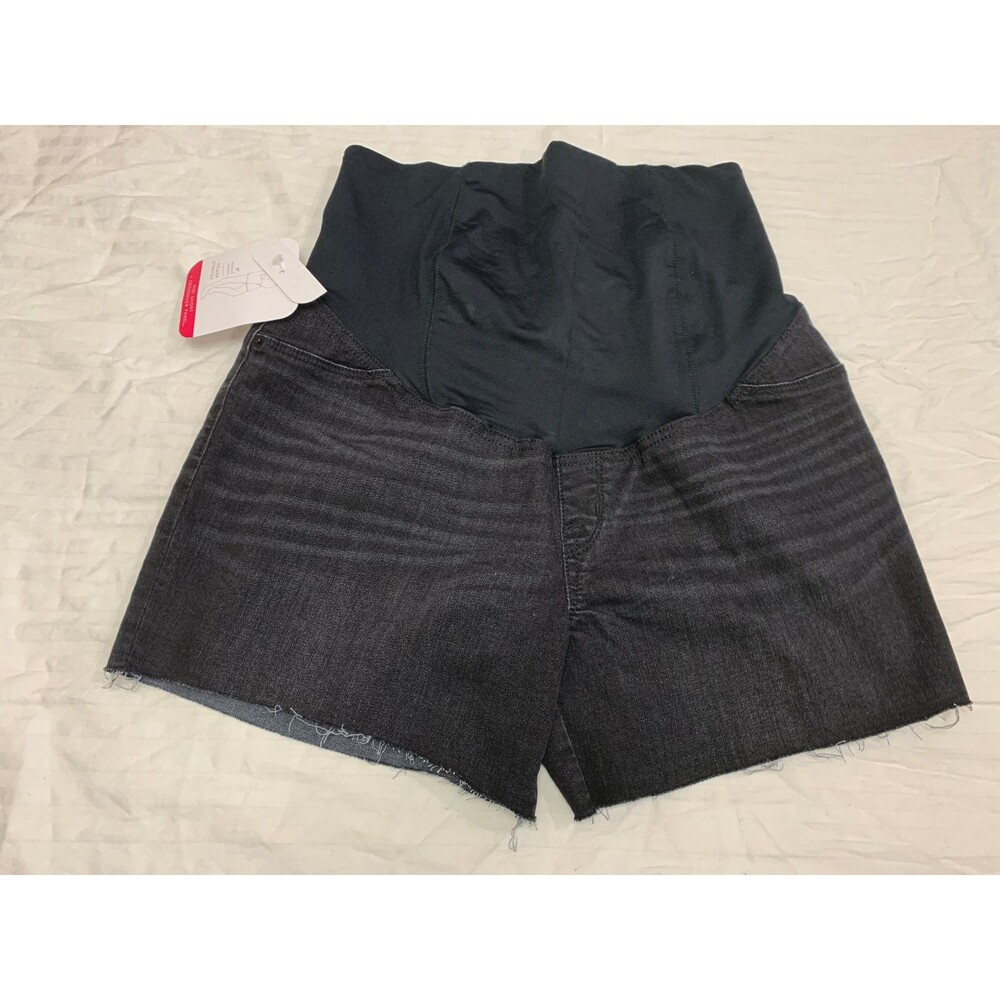 NWT INGRID ISABEL MATERNITY WOMENS JEANS CUT OFF SHORTS SIZE 8
